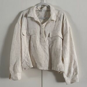 Cream Textured Lounge Set